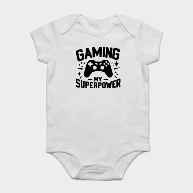I’d Rather Be Gaming Baby Bodysuit by Frank Ring